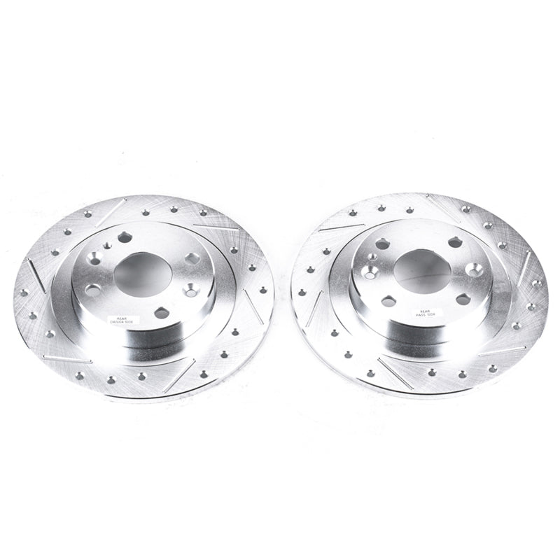 PowerStop Power Stop 91-03 Ford Escort Rear Evolution Drilled & Slotted Rotors - Pair