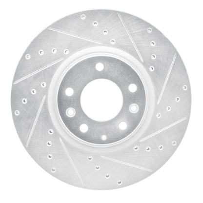 R1 Concepts R1 06-07 Mazda 6 Front Right Drilled & Slotted Silver Brake Rotor