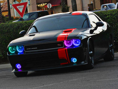 ORACLE Lighting Oracle Dodge Challenger 08-14 LED Waterproof Halo Kit - ColorSHIFT w/ BC1 Controller