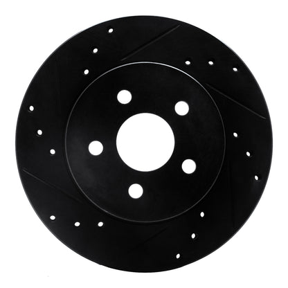 R1 Concepts R1 88-88 Pontiac Fiero Front/Rear Left Drilled & Slotted Black Brake Rotor