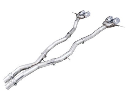 AWE Tuning Track Edition Cat-Back Exhaust for BMW G8X M3/M4 - Chrome Silver Tips