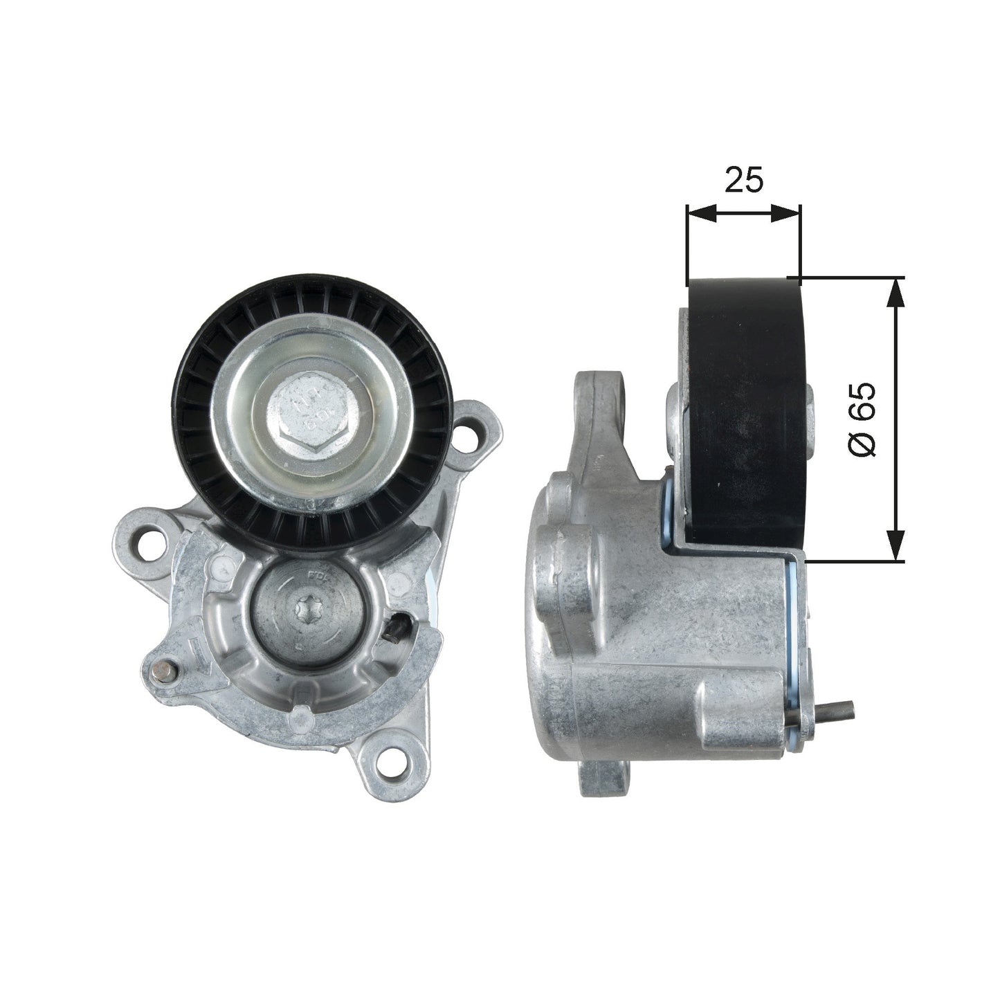 GATES GATT39193 V-Ribbed Belt Tensioner Pulley