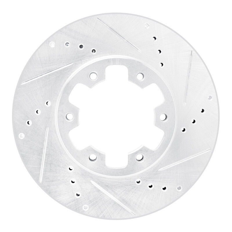 R1 Concepts R1 02-24 Nissan NV350 UrVan (Mexico) Front Right Drilled & Slotted Silver Brake Rotor