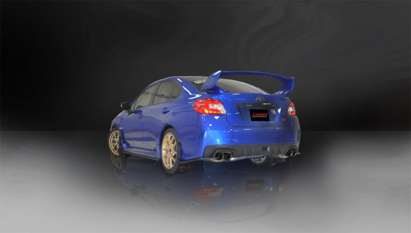 CORSA Performance Corsa 2015-2021 Subaru WRX Cat Back Exhaust Black Quad 3.5in Tips *Sport*
