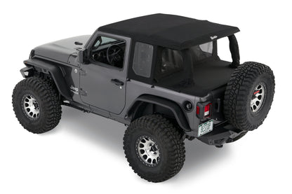 Bestop 18-26 Jeep Wrangler JL 2-Door Halftop Conversion Kit (Black Diamond)