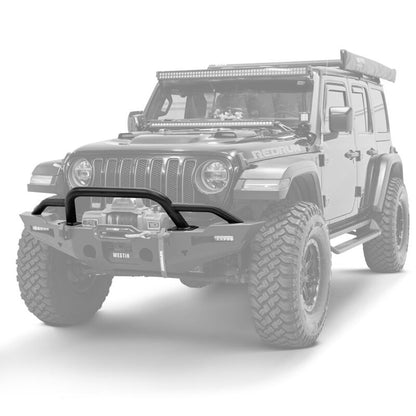 Westin 20-25 Jeep Gladiator / 18-25 Wrangler JL XTS Round Bull Bar - Tex. Blk
