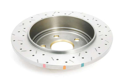 DBA 06-10 Jeep Commander Rear Drilled & Slotted Street Series Rotor