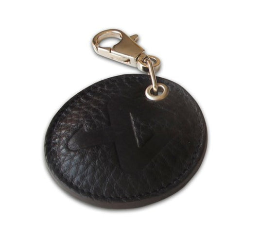 Akrapovic Akrapovic Round Leather Keychain - black