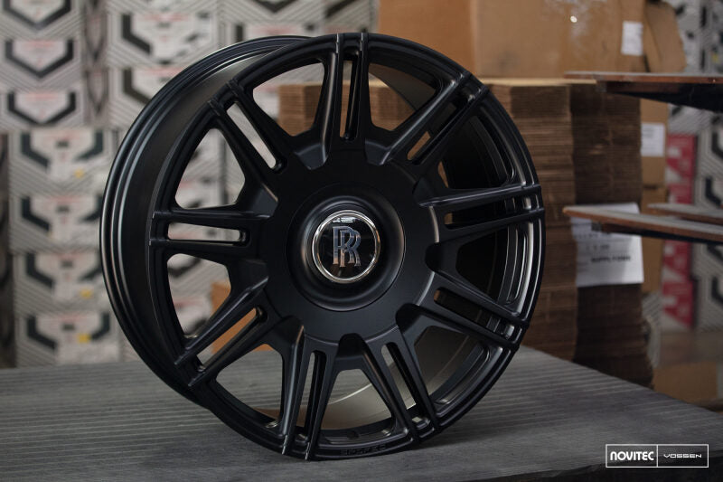 Vossen x Novitec SP2 22x9.5 - 5x120 BP - ET15 - Satin Black Rolls-Royce Wraith/Ghost/Dawn FR Wheel