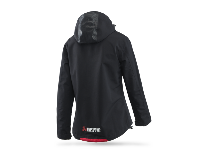 Akrapovic Akrapovic Womens Corpo Rain Jacket Black - 2XL