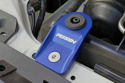 Perrin Performance PERRIN 08-14 Subaru WRX/STI / 08-11 Impreza / 08-10 Outback Upper Radiator Bracket Set - Blue