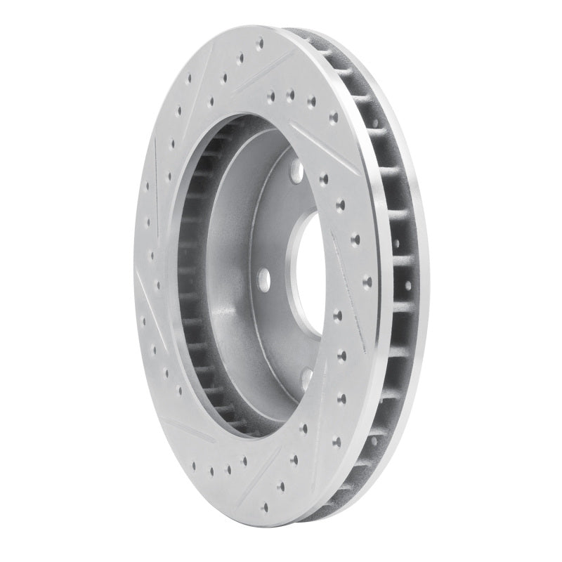 R1 Concepts R1 94-99 Dodge Ramcharger (Mexico) Front Right Drilled & Slotted Silver Brake Rotor