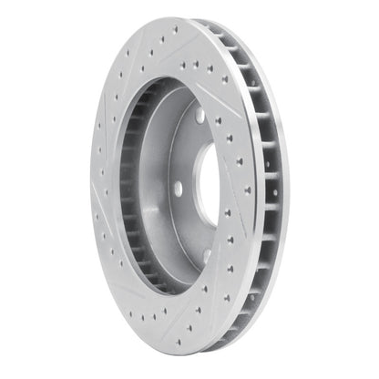R1 Concepts R1 94-99 Dodge Ramcharger (Mexico) Front Right Drilled & Slotted Silver Brake Rotor
