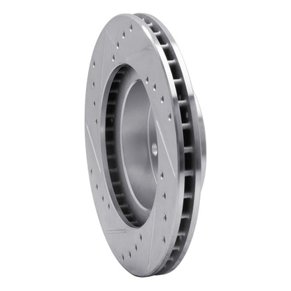 R1 Concepts R1 90-01 Subaru Legacy Front Right Drilled & Slotted Silver Brake Rotor