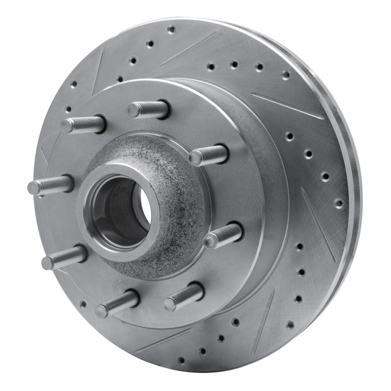 R1 Concepts R1 03-05 Ford F-250 2WD (Super Duty) Front Left Drilled & Slotted Silver Brake Rotor