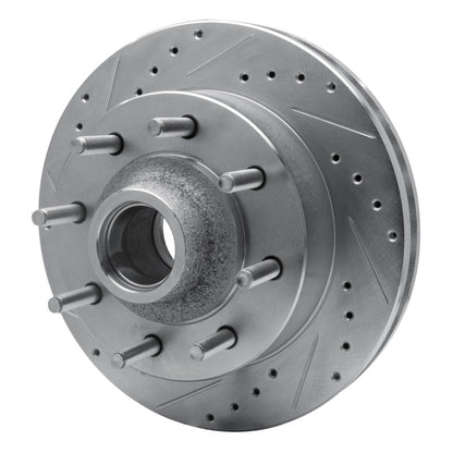 R1 Concepts R1 03-05 Ford F-250 2WD (Super Duty) Front Left Drilled & Slotted Silver Brake Rotor