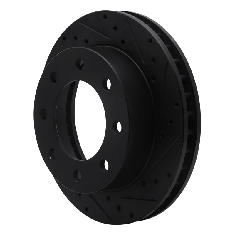 R1 Concepts R1 99-20 Cadillac DeVille Front Right Drilled & Slotted Black Brake Rotor