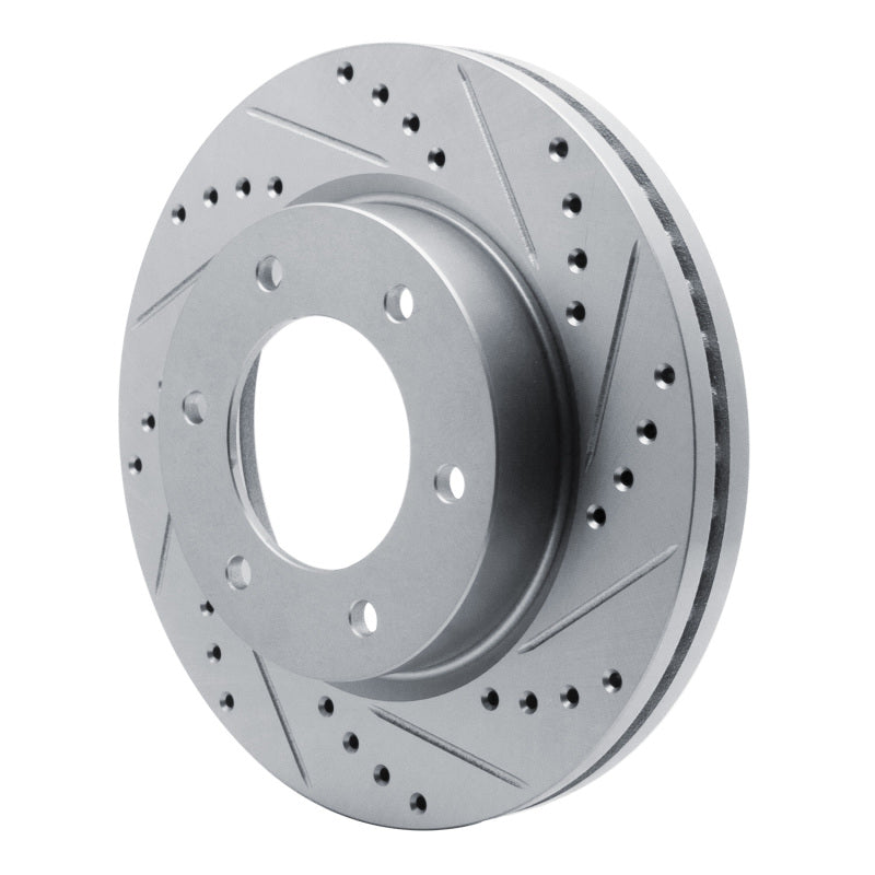 R1 Concepts R1 19-25 Ford Ranger (USA/Canada) Front Right Drilled & Slotted Silver Brake Rotor