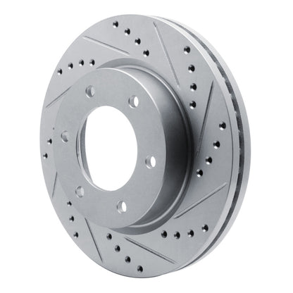 R1 Concepts R1 19-25 Ford Ranger (USA/Canada) Front Right Drilled & Slotted Silver Brake Rotor
