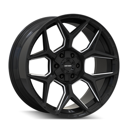 Mayhem Vanquish 8119 20X9 / 6x135/6x139.7 / 0mm Offset / 106.1mm Hub - Gloss Black Milled