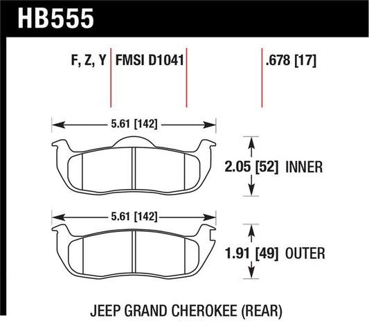 Hawk Performance Hawk 06-10 Jeep Commander / 05-10 Grand Cherokee / 05-10 Armada / 04 Pathfinder / 04-10 Tital 5.6L /
