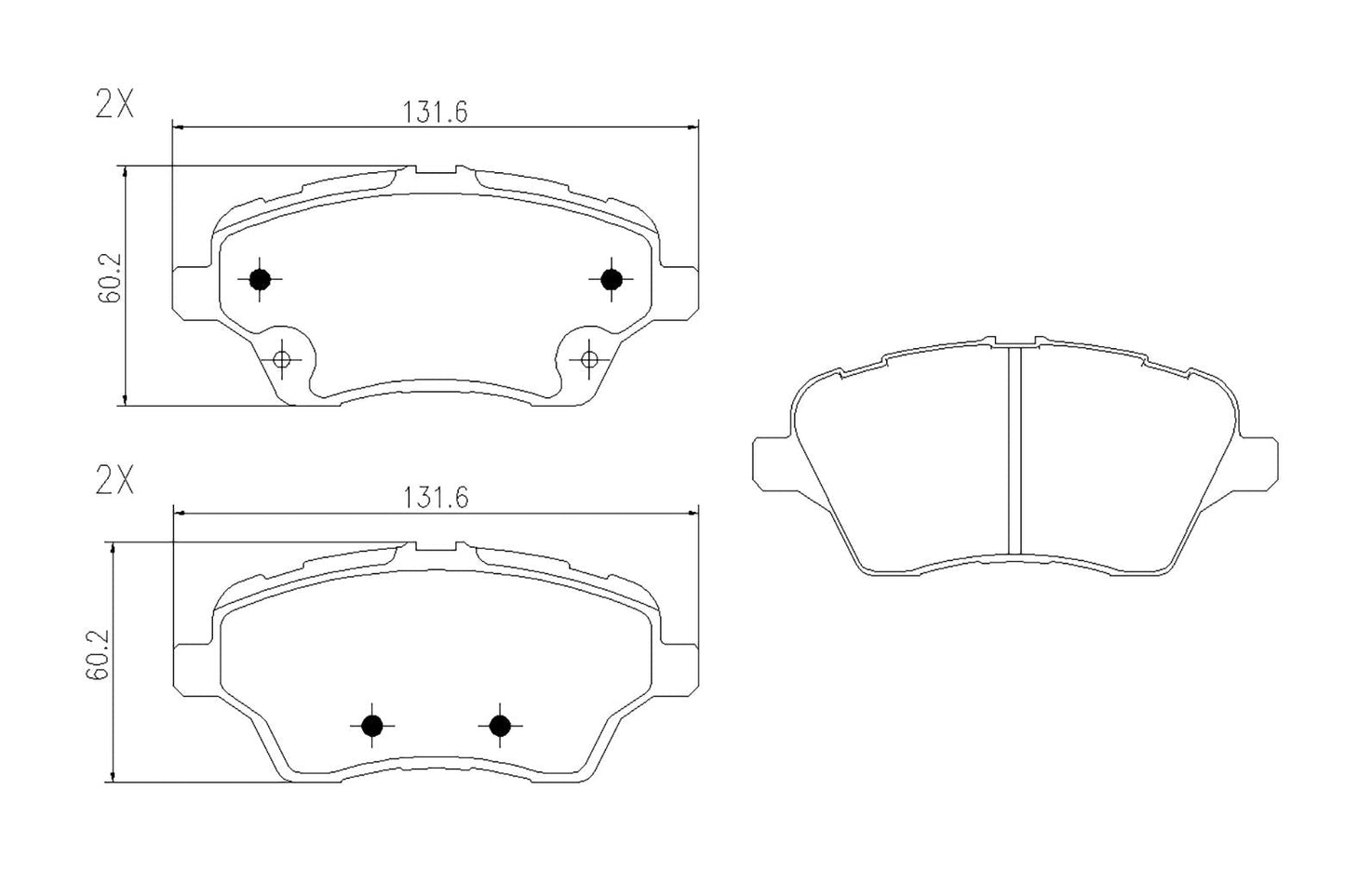 BOGAP F8210592 Brake Pad Set, Disc Brake