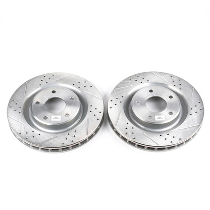 PowerStop Power Stop 05-07 Cadillac XLR Front Evolution Drilled & Slotted Rotors - Pair