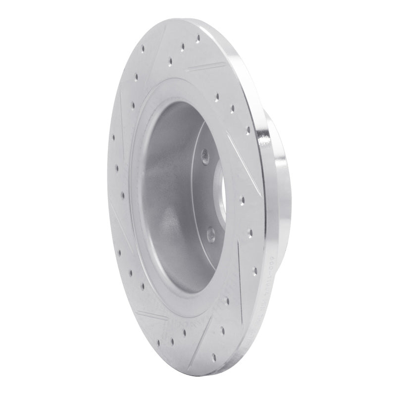 R1 Concepts R1 94-04 Land Rover Range Rover Rear Right Drilled & Slotted Silver Brake Rotor