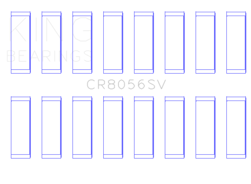 King Engine Bearings King Ford 6.7 Power Stroke V8 Diesel (Size 0.26) Connecting Rod Bearing Set Sputter Replacement