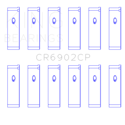 King Engine Bearings Nissan VQ35HR/VQ37HR Connecting Rod Bearing Set - Size +0.25mm