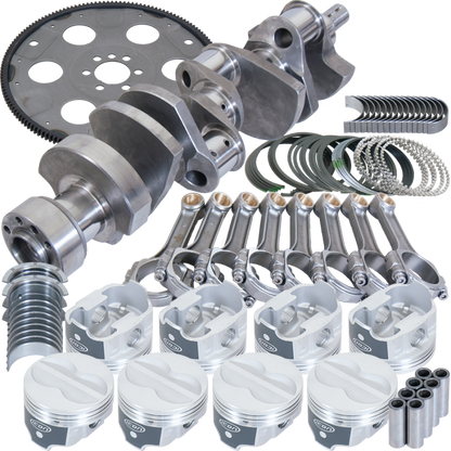 Eagle Chevy 350 1Pc 3.750in Crank 5.700in I-Beam Rods -10cc 4.060in Pistons Balanced Assembly