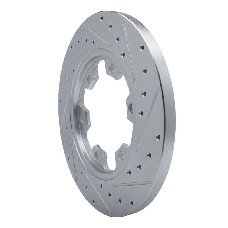 R1 Concepts R1 15-25 Ford Transit-350 HD/DRW Rear Left Drilled & Slotted Silver Brake Rotor