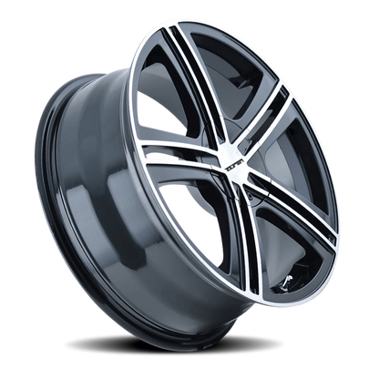 Touren 3262 TR62 17x7 / 4x100/114.3 BP / 40mm Offset / 67.1mm Hub Gloss Black Machined Wheel