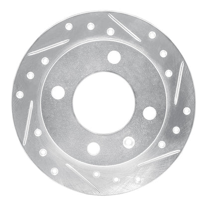 R1 Concepts R1 78-80 Ford Fiesta (USA/Canada) Front Right Drilled & Slotted Silver Brake Rotor