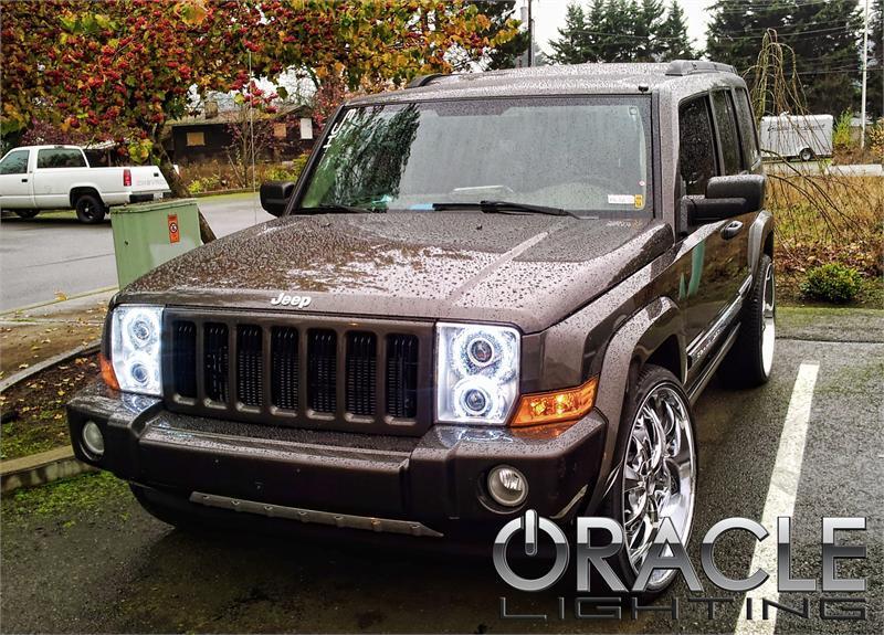 ORACLE Lighting Oracle Jeep Commander 06-10 Halo Kit - ColorSHIFT w/o Controller