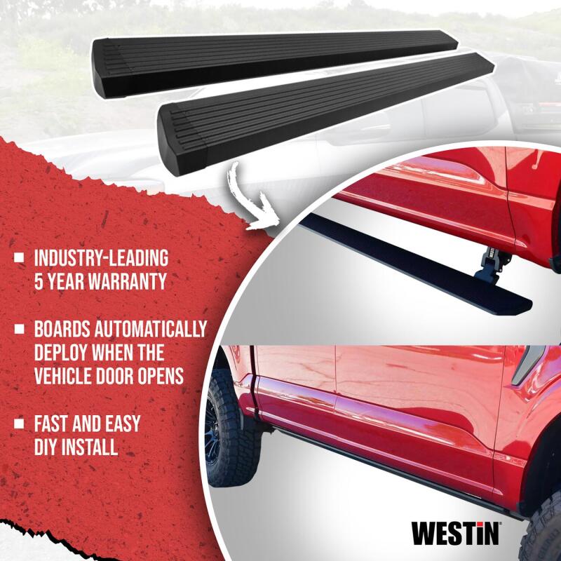 Westin 15-26 Ford F-150 SuperCab / 17-26 F-250/350 SuperCab Pro-e Running Boards - Tex. Blk