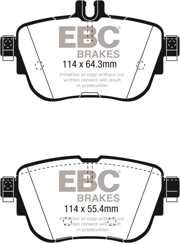 EBC 2017+ Mercedes-Benz E300 (W213) Ultimax Rear Brake Pads