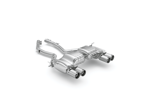 Eisenmann B8888.00904.11 Sport Rear Muffler Silver Anodised Tips With Straight Cut For BMW M 3 Series Sedan