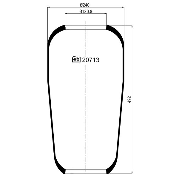 FEBI FE20713 Air Suspension Bellow