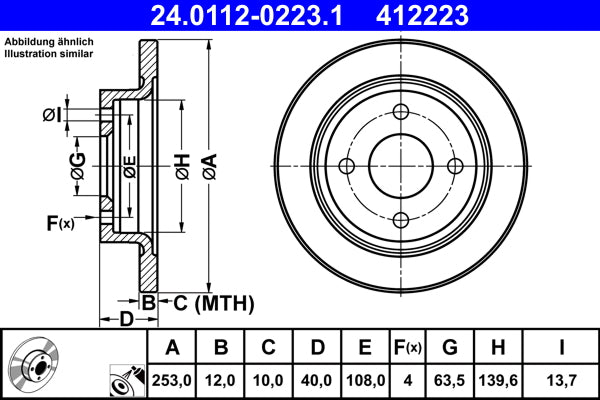 C.E.I 583015 Brake Pad Wear Warning Contact