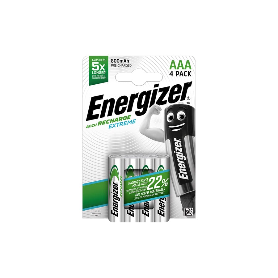 Energizer AAA 800 mAh Accu Recharge extreme (Card of 4)
