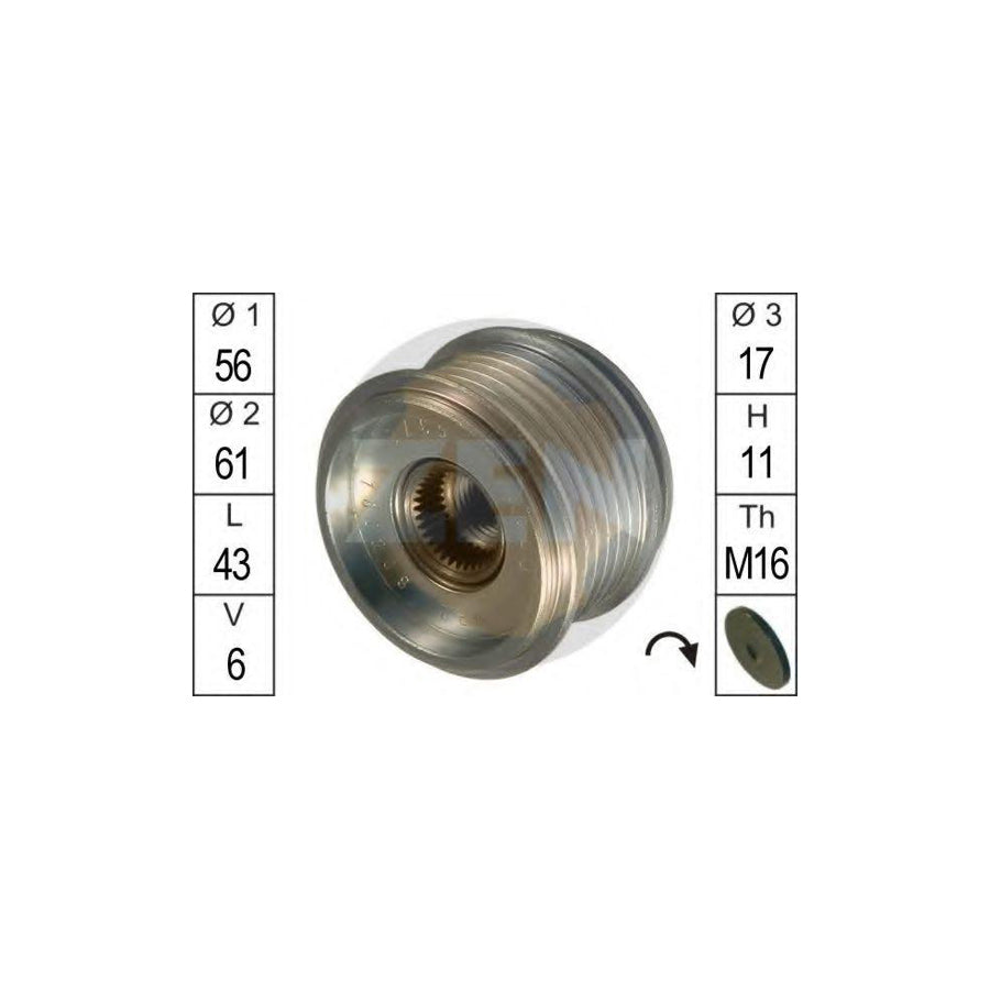 Era 219010 Alternator Freewheel Clutch