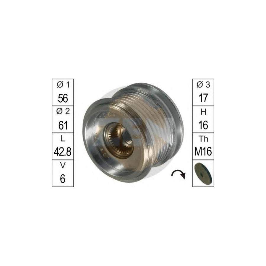 Era 219015 Alternator Freewheel Clutch