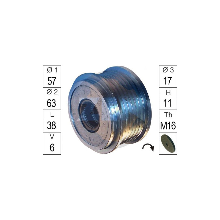 Era ZN5561 Alternator Freewheel Clutch