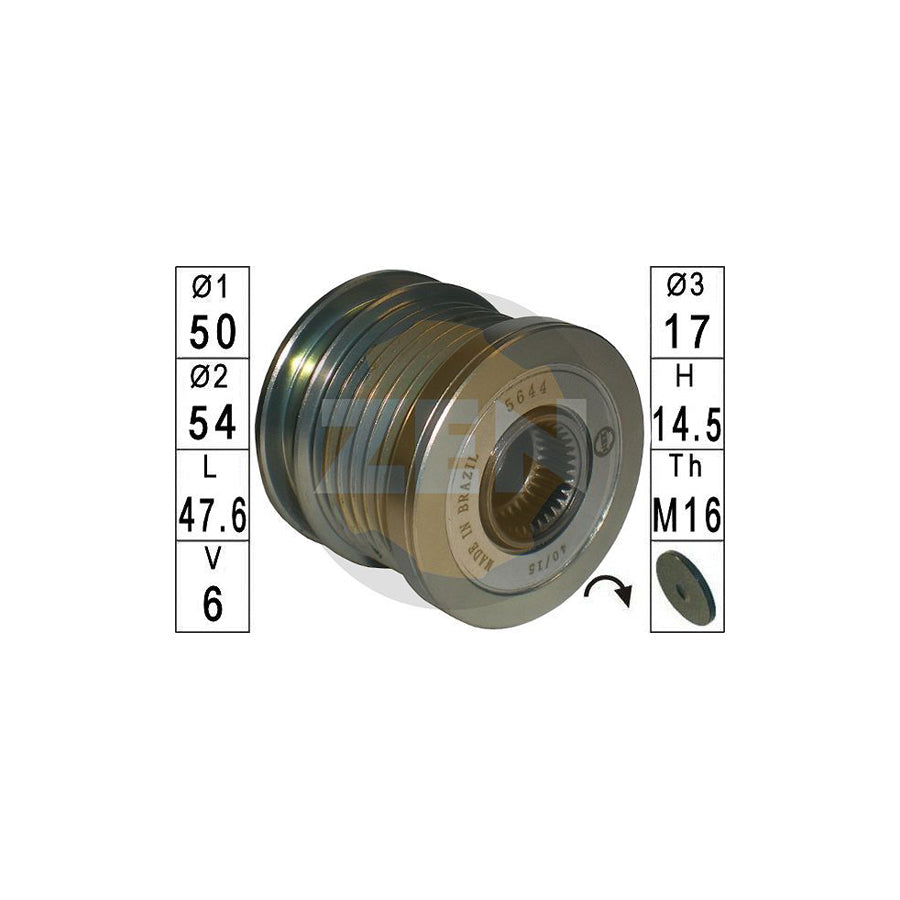 Era ZN5644 Alternator Freewheel Clutch
