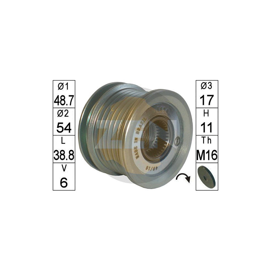 Era ZN5674 Alternator Freewheel Clutch