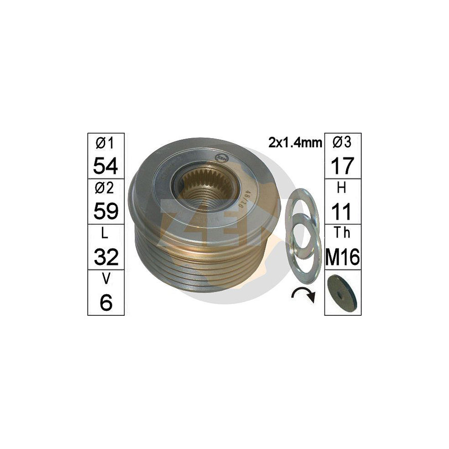 Era ZN5679 Alternator Freewheel Clutch For Ford Transit
