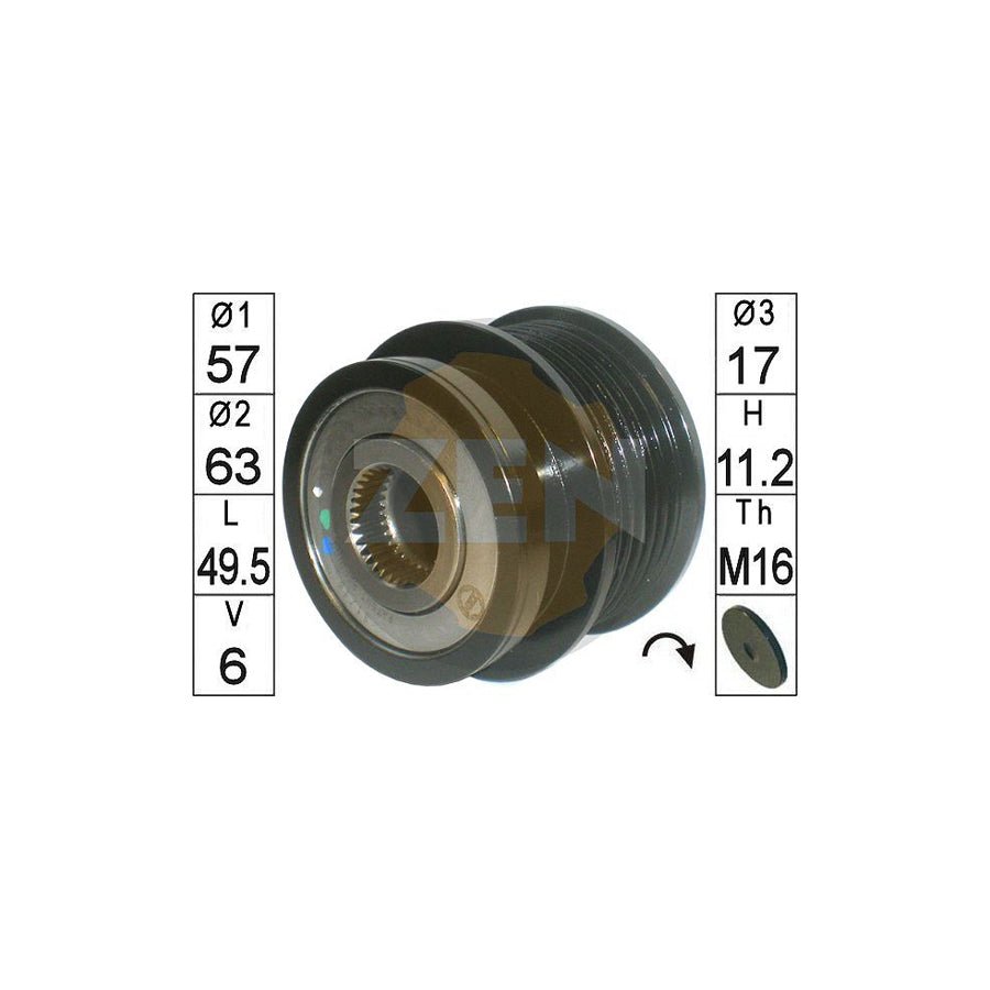 Era Zn6010 Alternator Freewheel Clutch