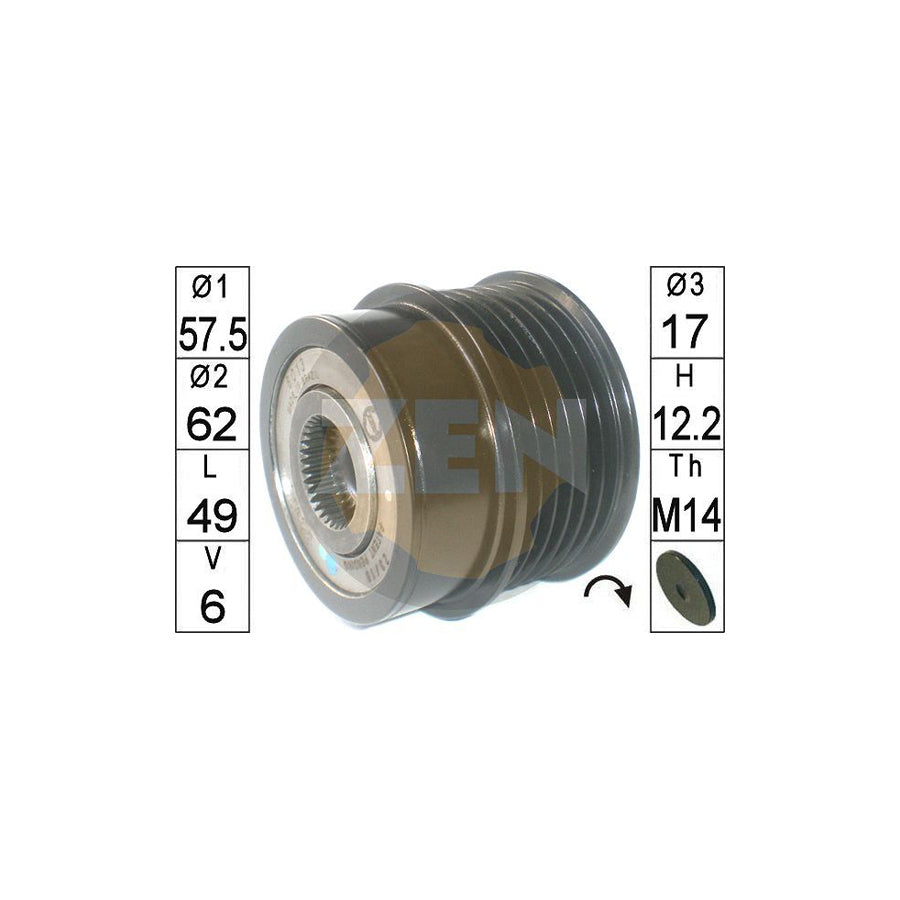 Era Zn6013 Alternator Freewheel Clutch