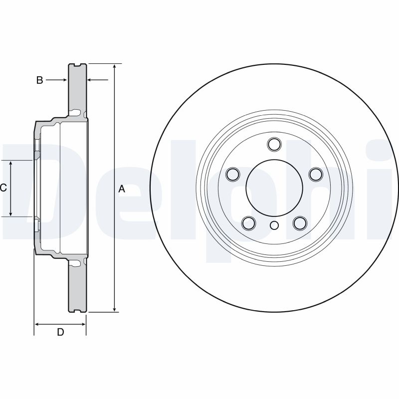 DELPHI BG9120C Brake Disc